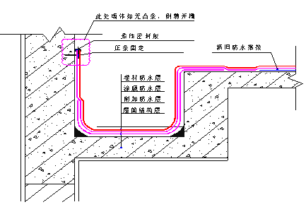 别墅斜屋顶带水沟做法图片